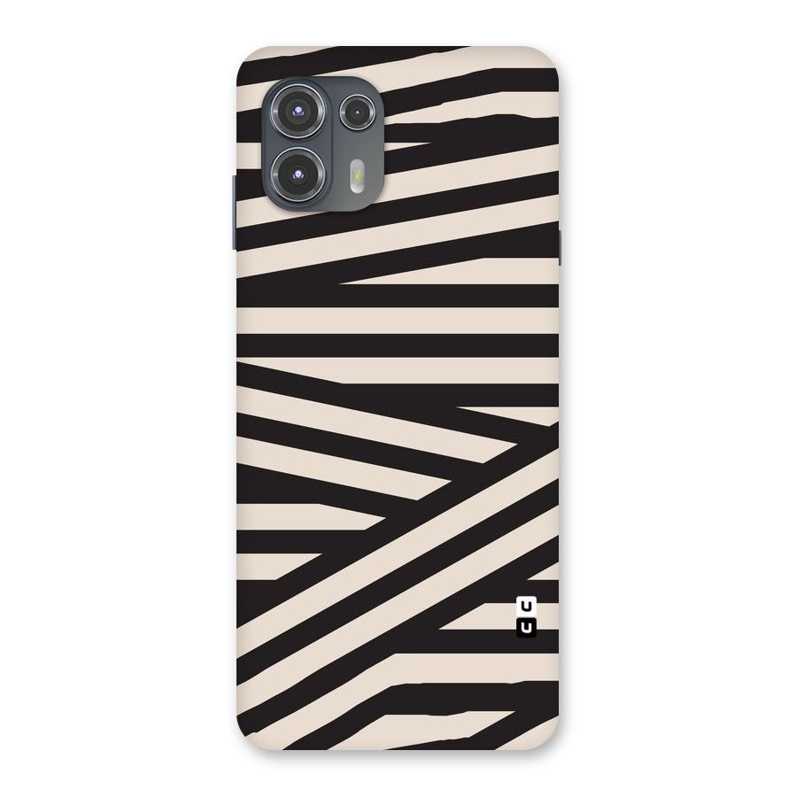 Monochrome Lines Back Case for Motorola Edge 20 Fusion