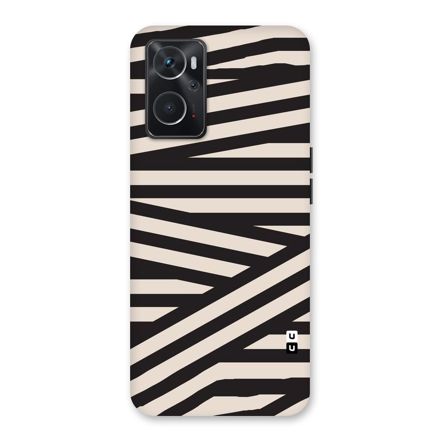 Monochrome Lines Back Case for Oppo K10 4G