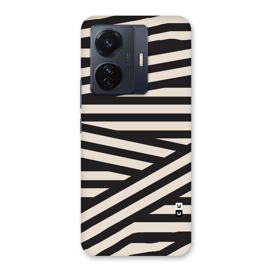 Monochrome Lines Back Case for Vivo T1 Pro