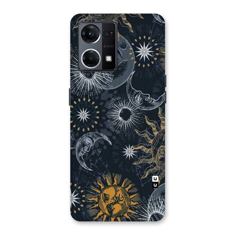 Moon And Sun Glass Back Case for Oppo F21 Pro 5G