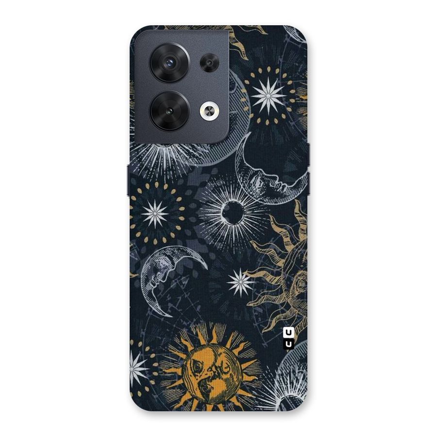 Moon And Sun Back Case for Oppo Reno8 5G
