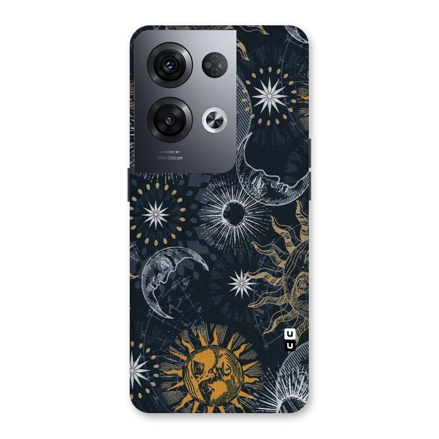 Moon And Sun Back Case for Oppo Reno8 Pro 5G