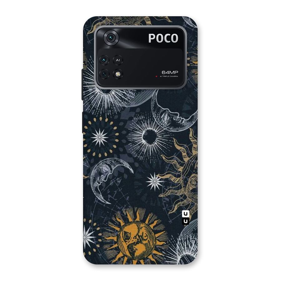 Moon And Sun Back Case for Poco M4 Pro 4G