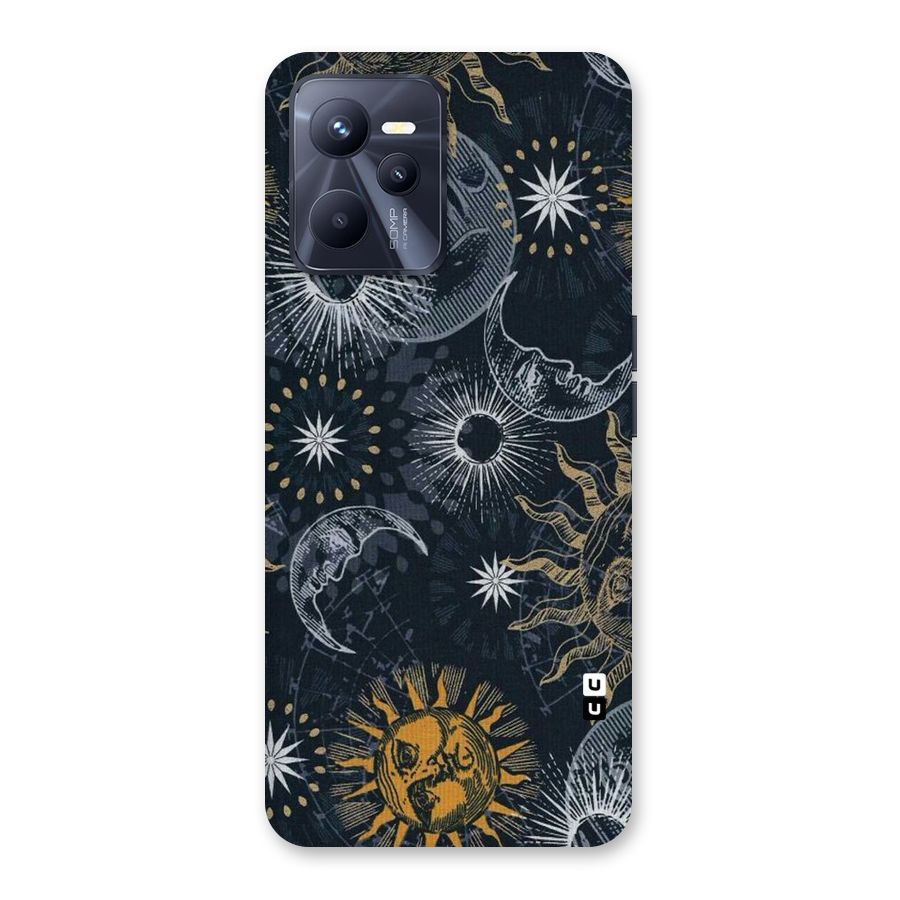 Moon And Sun Back Case for Realme C35