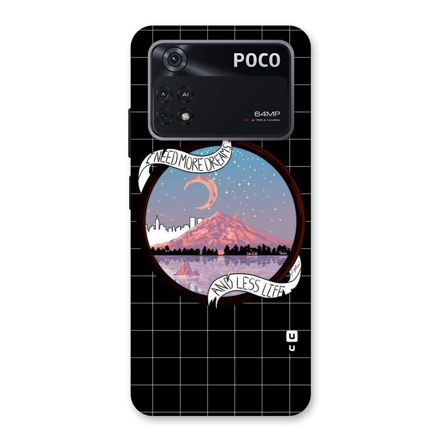 More Dreams Back Case for Poco M4 Pro 4G