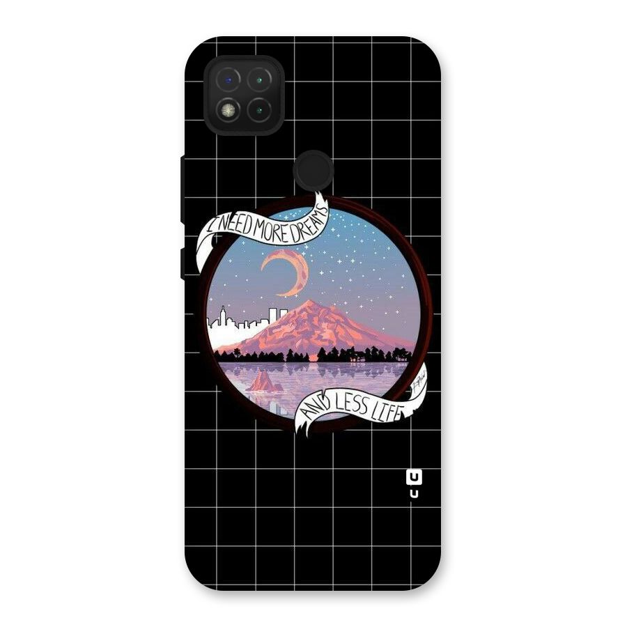 More Dreams Back Case for Redmi 9 Activ