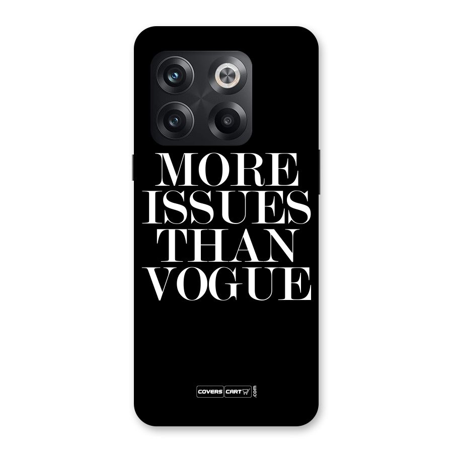More Issues than Vogue (Black) Back Case for OnePlus 10T