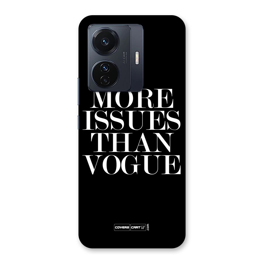 More Issues than Vogue (Black) Back Case for Vivo T1 Pro