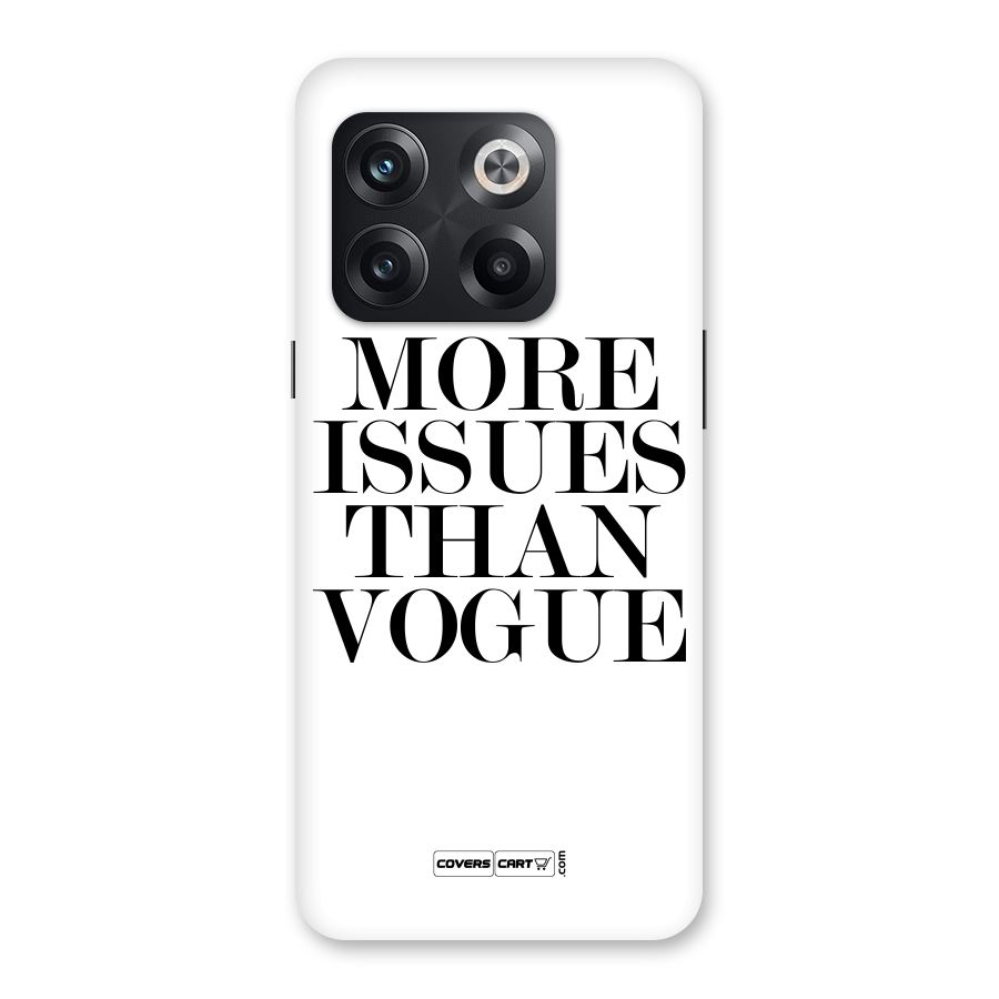 More Issues than Vogue (White) Back Case for OnePlus 10T