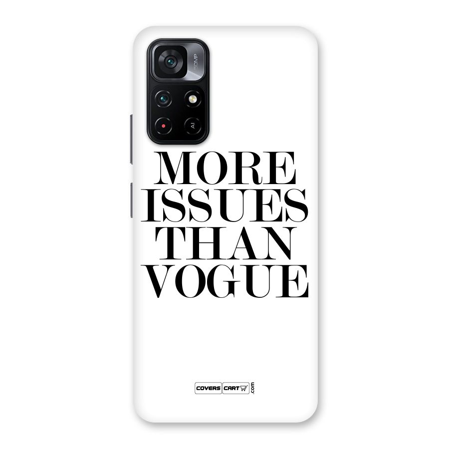 More Issues than Vogue (White) Back Case for Poco M4 Pro 5G
