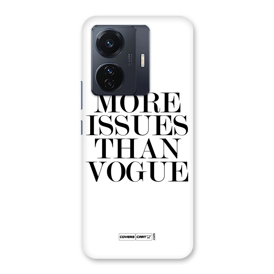 More Issues than Vogue (White) Back Case for Vivo T1 Pro