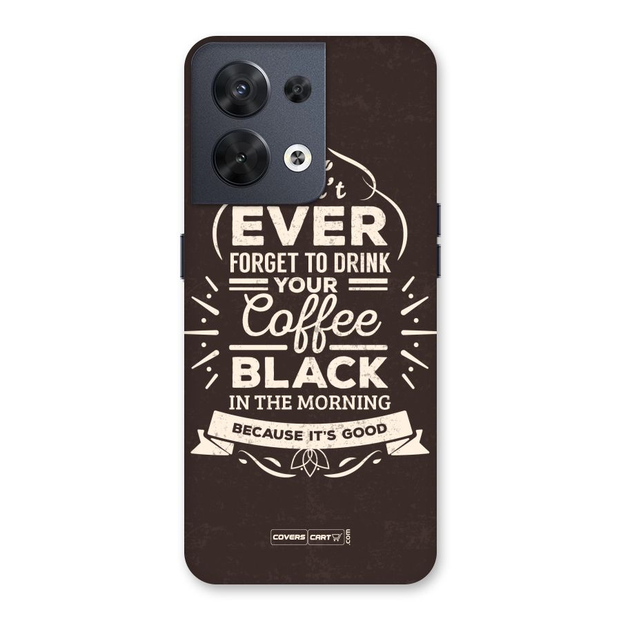 Morning Coffee Love Back Case for Oppo Reno8 5G