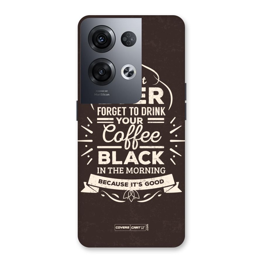 Morning Coffee Love Back Case for Oppo Reno8 Pro 5G