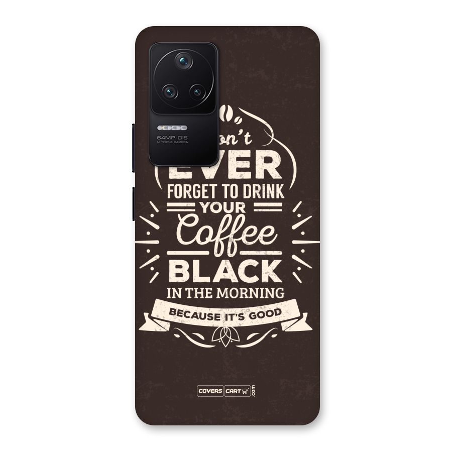 Morning Coffee Love Back Case for Poco F4 5G