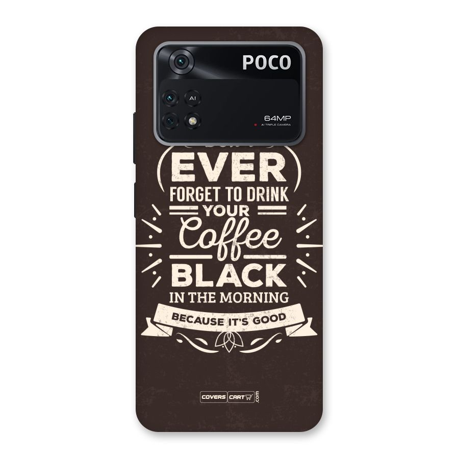 Morning Coffee Love Back Case for Poco M4 Pro 4G