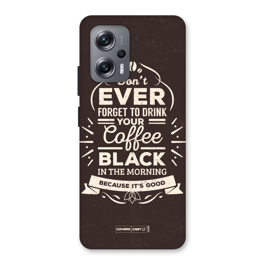 Morning Coffee Love Back Case for Redmi K50i