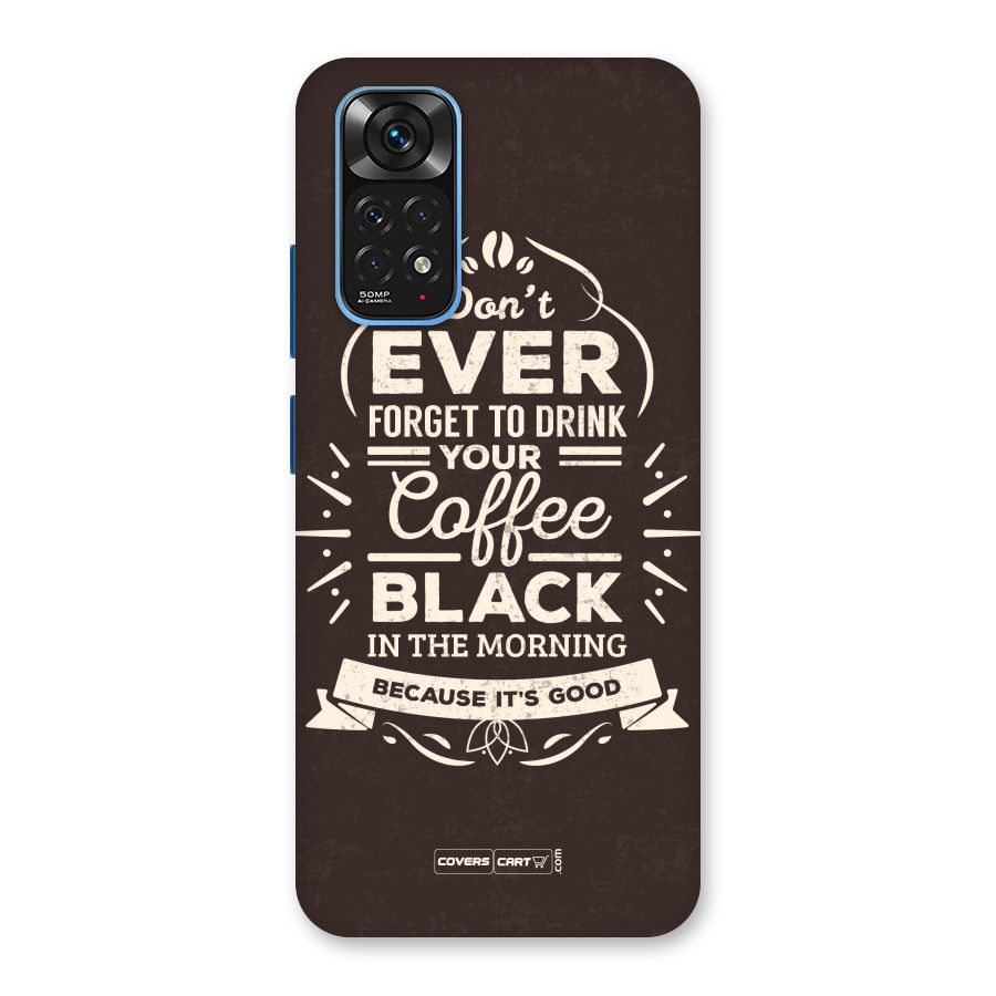 Morning Coffee Love Back Case for Redmi Note 11S