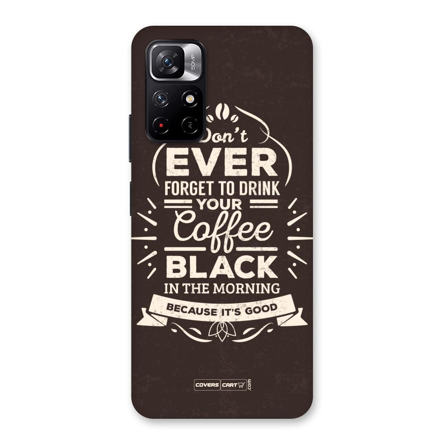 Morning Coffee Love Back Case for Redmi Note 11T 5G