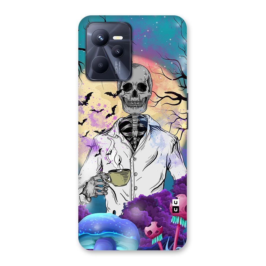 Morning Tea Skull Back Case for Realme C35