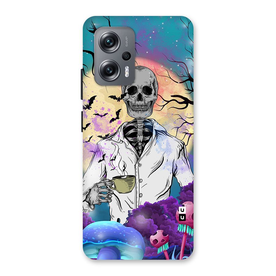 Morning Tea Skull Back Case for Redmi K50i