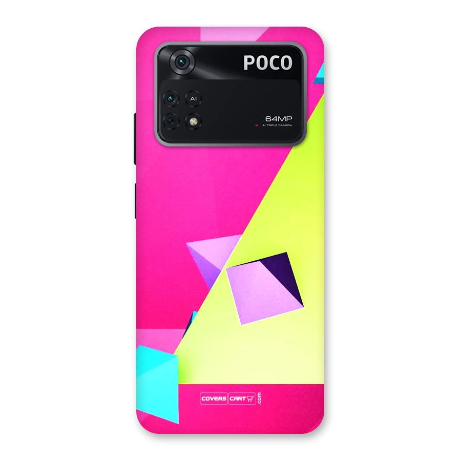 Motion Triangles Back Case for Poco M4 Pro 4G