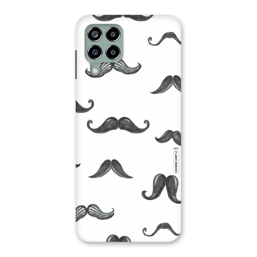 Moustache Pattern (Black) Back Case for Galaxy M33