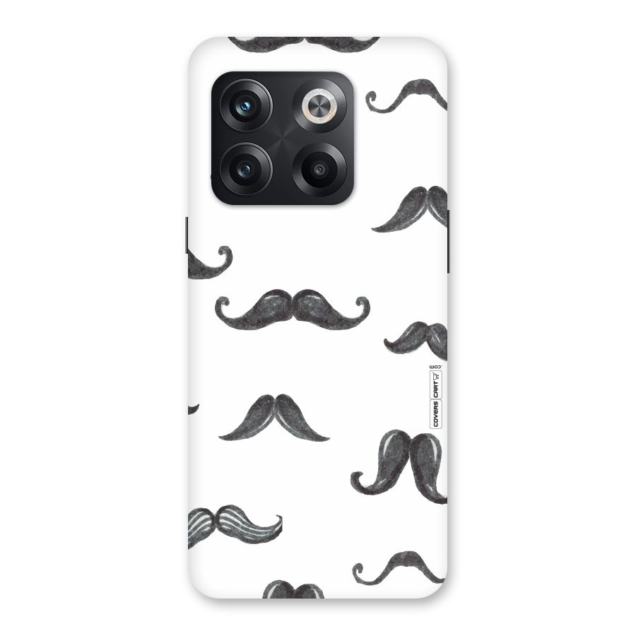 Moustache Pattern (Black) Back Case for OnePlus 10T