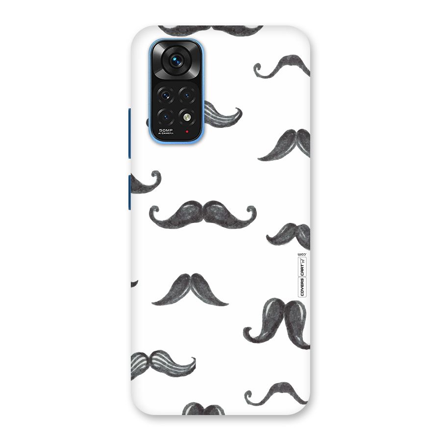 Moustache Pattern (Black) Back Case for Redmi Note 11S