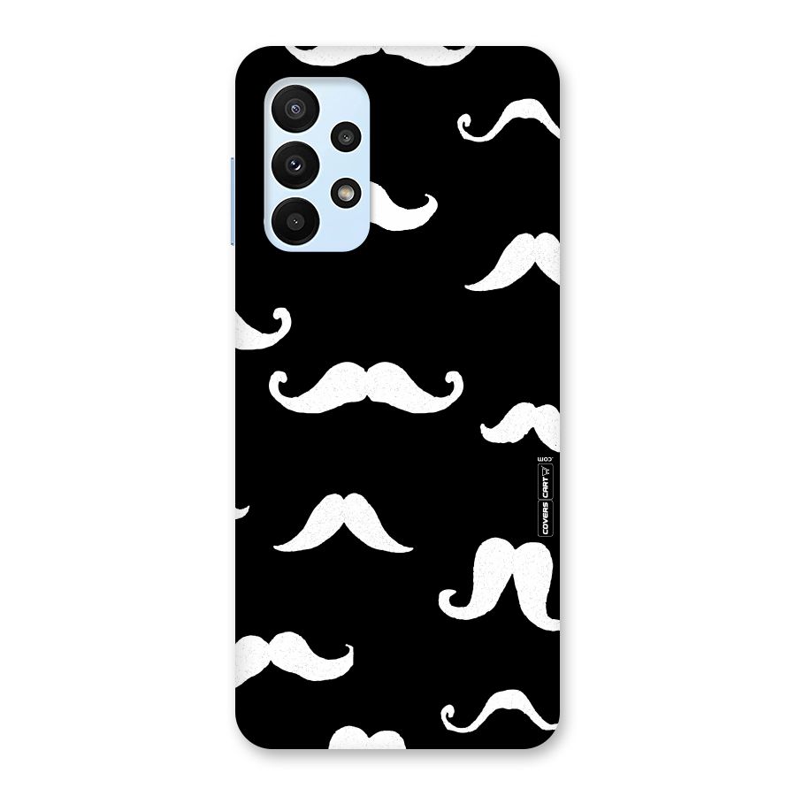 Moustache Pattern (White) Back Case for Galaxy A23