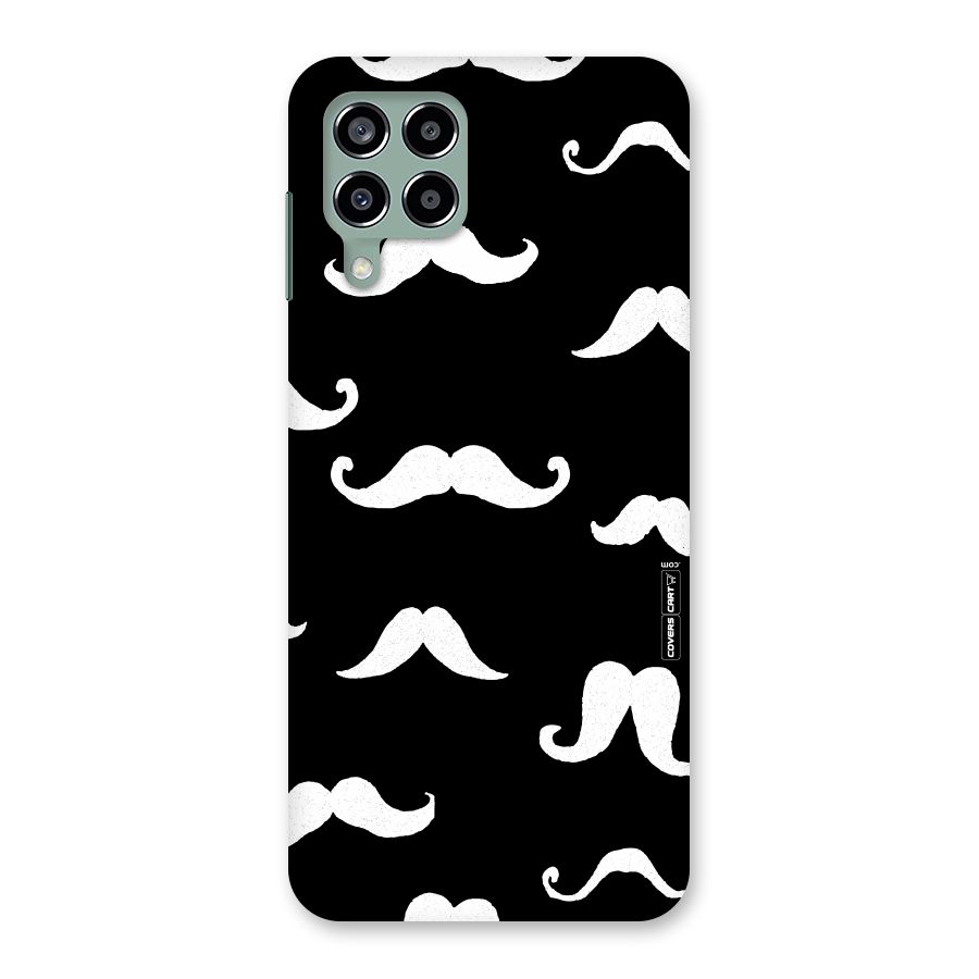 Moustache Pattern (White) Back Case for Galaxy M33