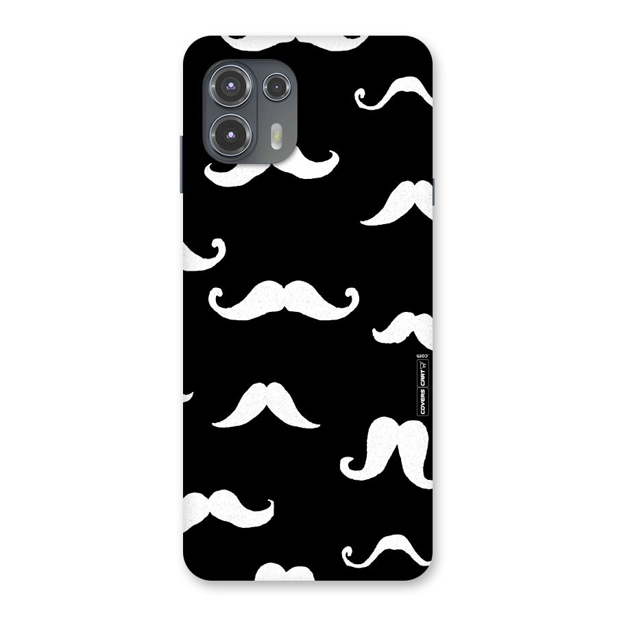 Moustache Pattern (White) Back Case for Motorola Edge 20 Fusion