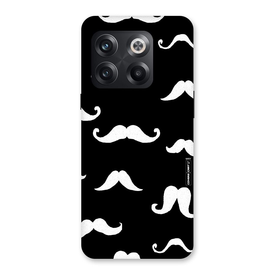 Moustache Pattern (White) Back Case for OnePlus 10T