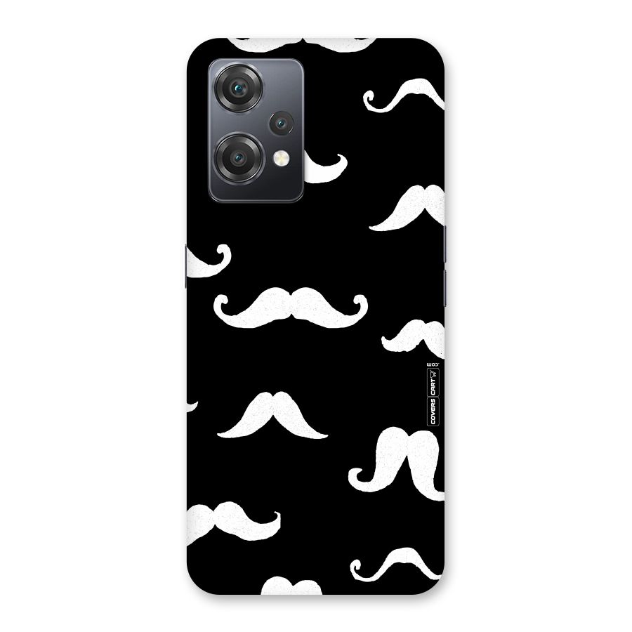 Moustache Pattern (White) Back Case for OnePlus Nord CE 2 Lite 5G