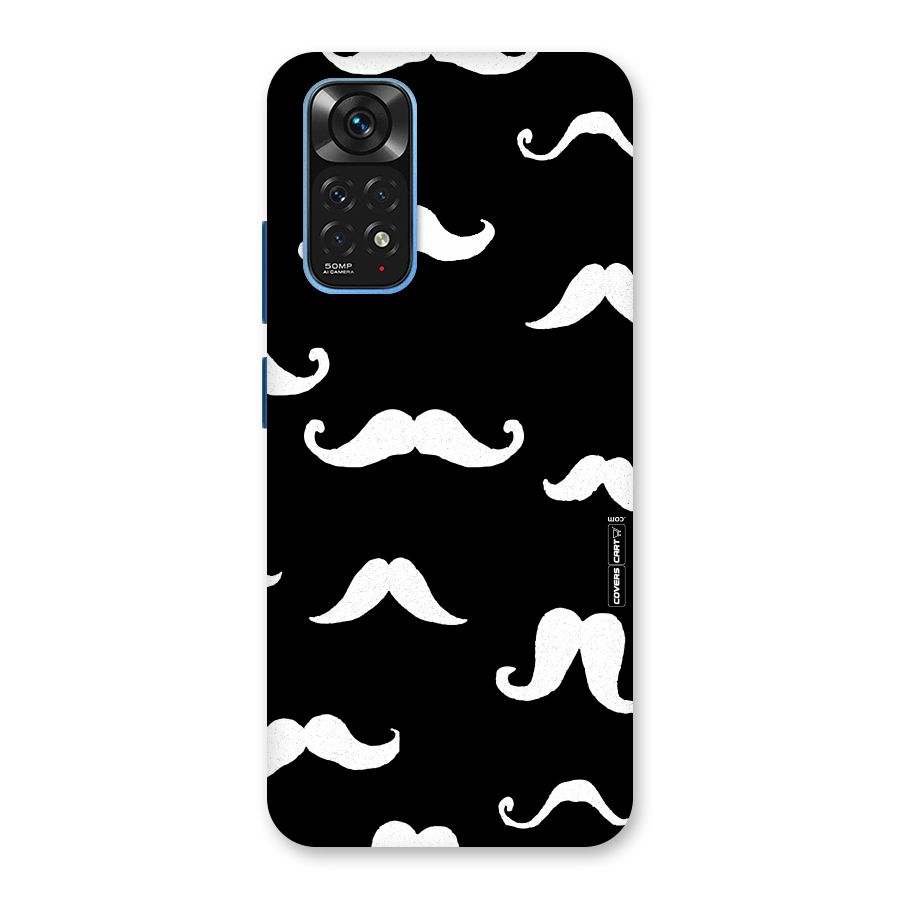 Moustache Pattern (White) Back Case for Redmi Note 11S