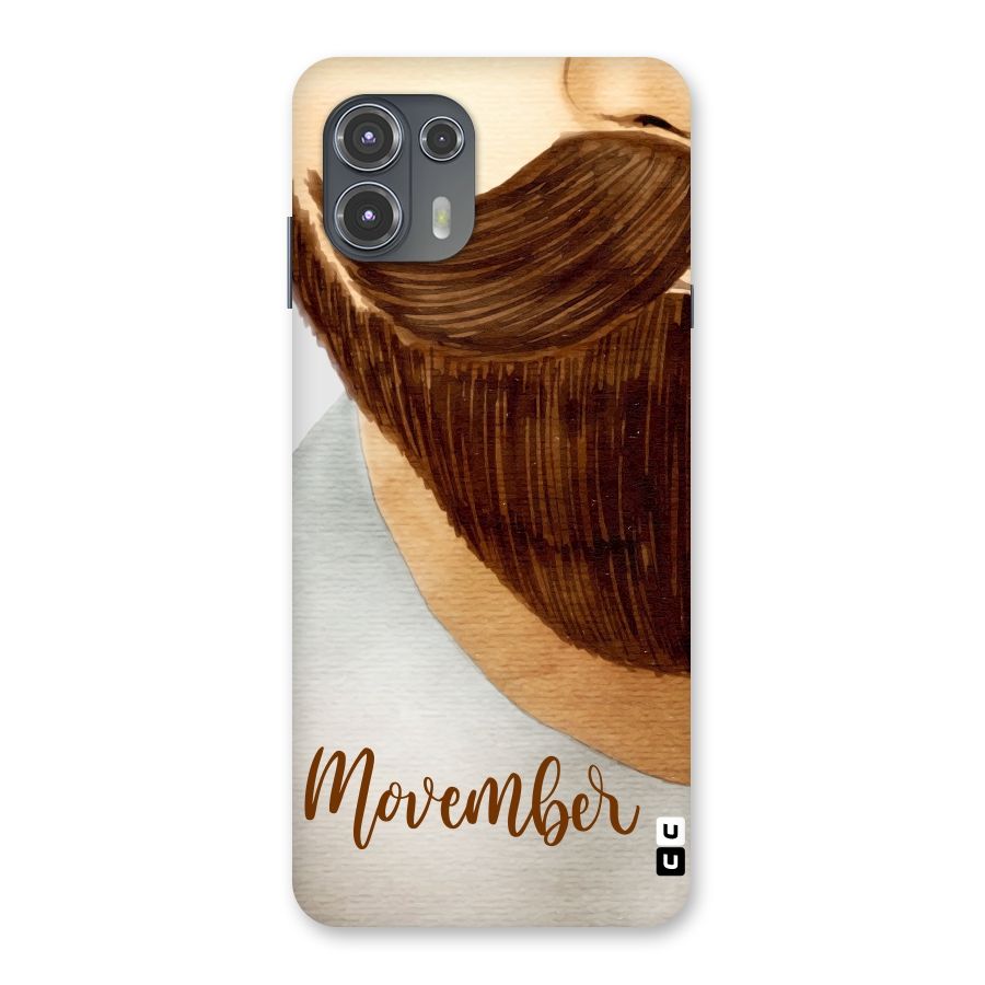 Movember Moustache Back Case for Motorola Edge 20 Fusion