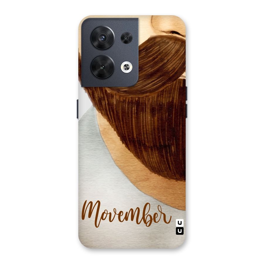 Movember Moustache Back Case for Oppo Reno8 5G