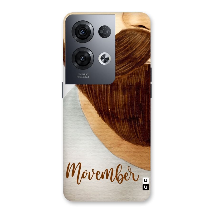 Movember Moustache Back Case for Oppo Reno8 Pro 5G