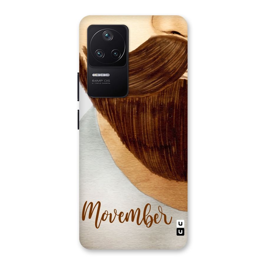 Movember Moustache Back Case for Poco F4 5G