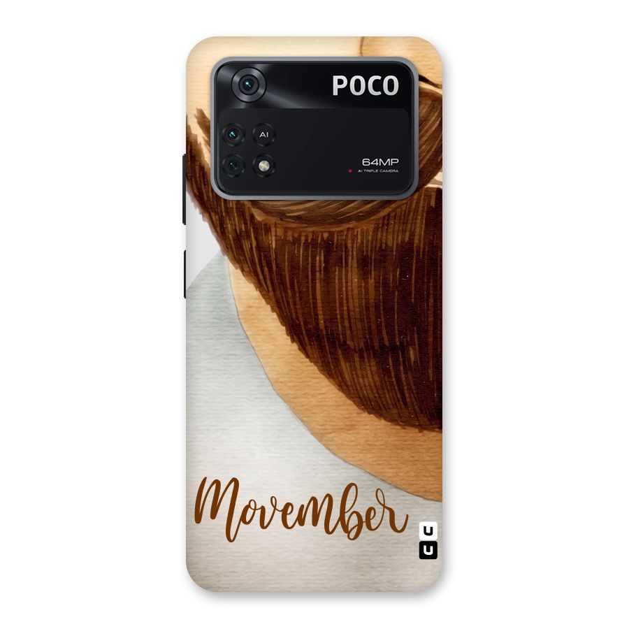 Movember Moustache Back Case for Poco M4 Pro 4G