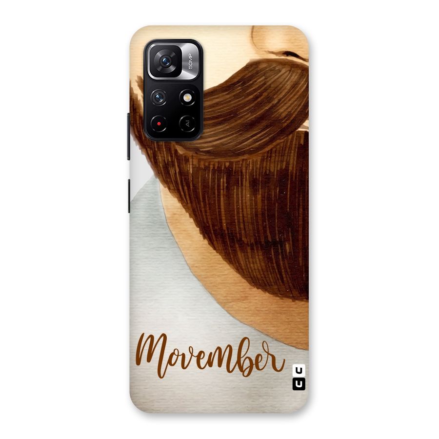Movember Moustache Back Case for Redmi Note 11T 5G