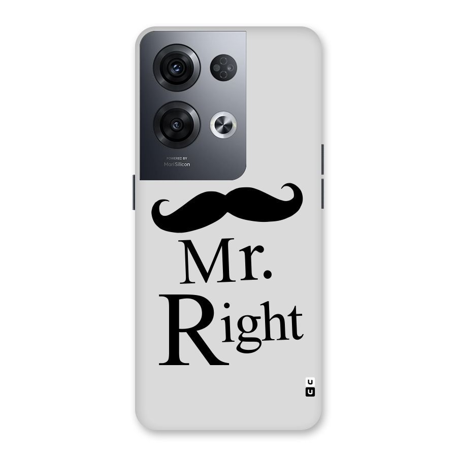 Mr. Right. Back Case for Oppo Reno8 Pro 5G