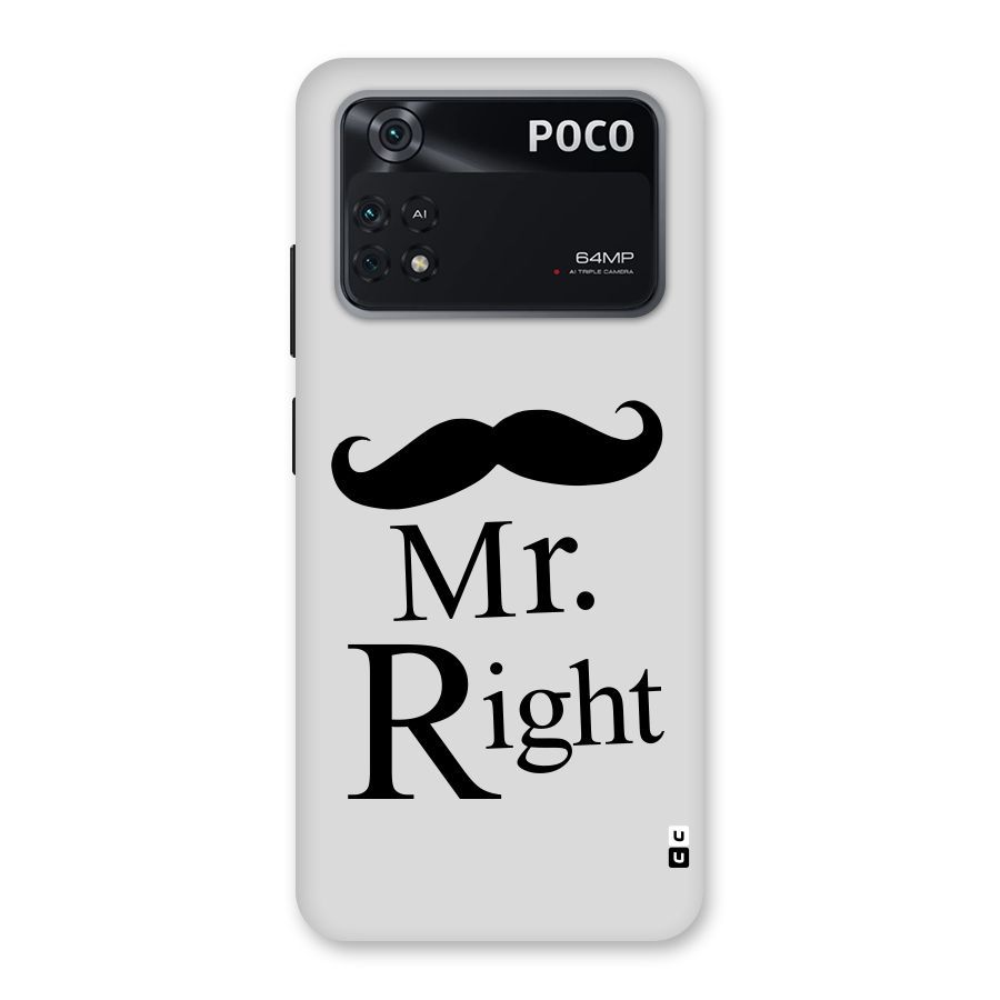 Mr. Right. Back Case for Poco M4 Pro 4G