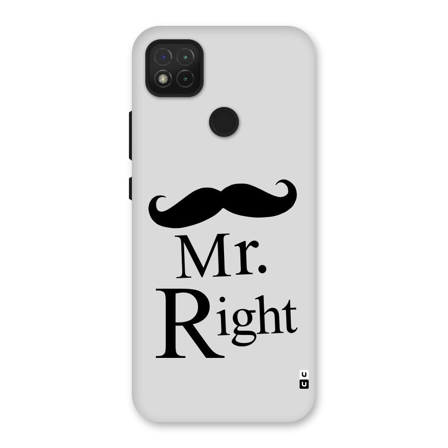 Mr. Right. Back Case for Redmi 9 Activ