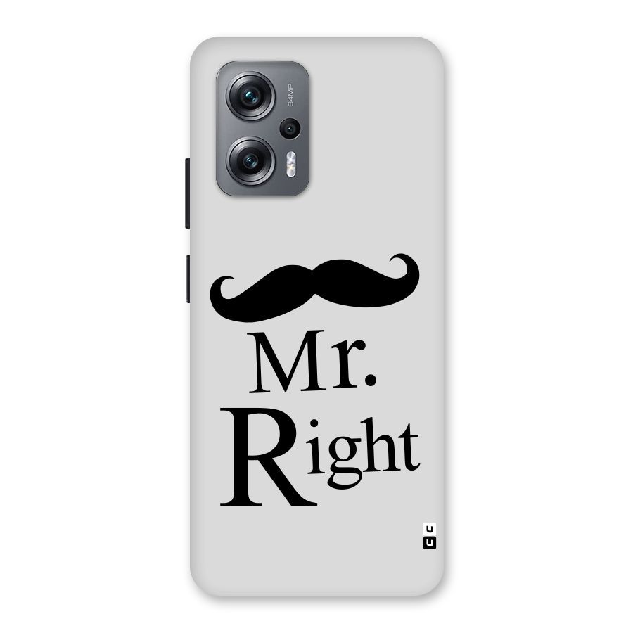 Mr. Right. Back Case for Redmi K50i