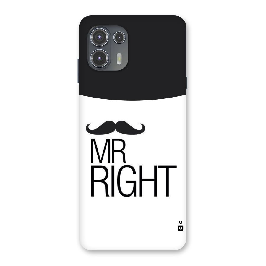 Mr. Right Moustache Back Case for Motorola Edge 20 Fusion