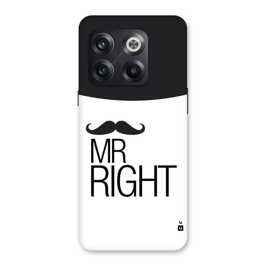 Mr. Right Moustache Back Case for OnePlus 10T