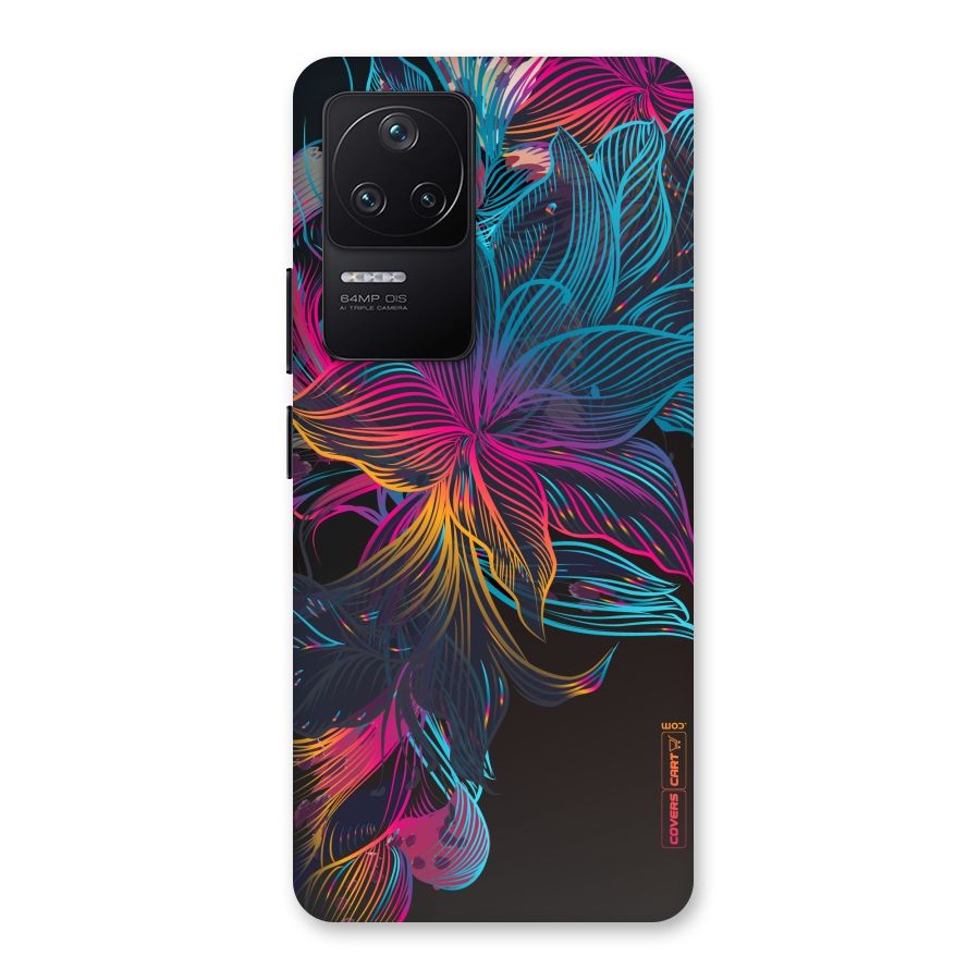 Multi-Colour Flowers Back Case for Poco F4 5G