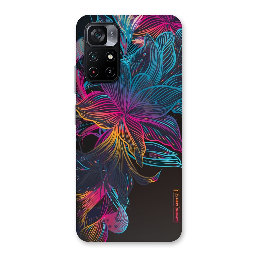 Multi-Colour Flowers Back Case for Poco M4 Pro 5G