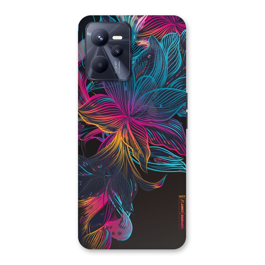 Multi-Colour Flowers Back Case for Realme C35