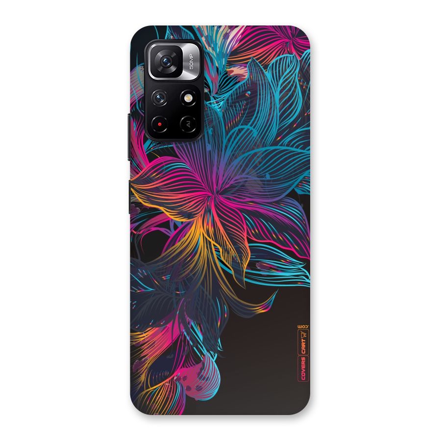Multi-Colour Flowers Back Case for Redmi Note 11T 5G